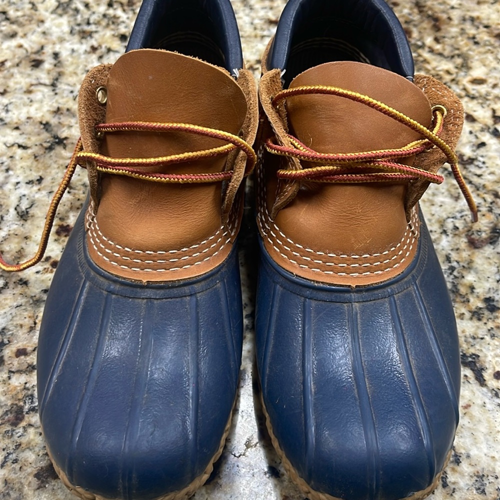 L.L. Bean Blue and Brown Winter Boots